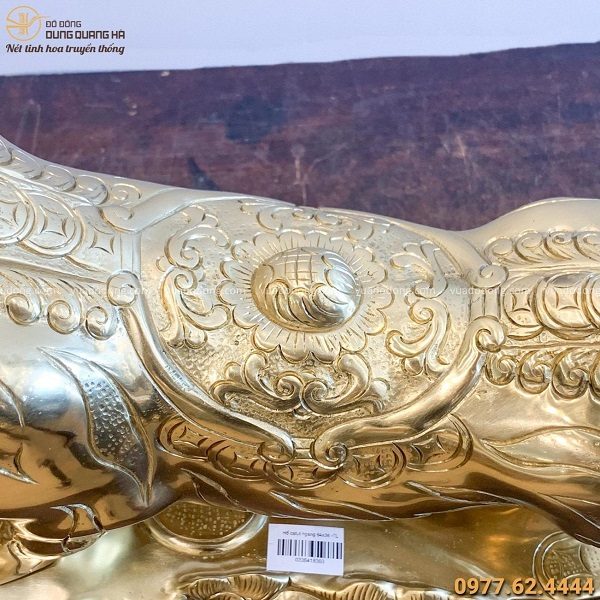 Tượng Hổ phong thủy bằng đồng catut kích thước 64x36 cm