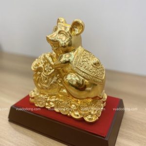 Tượng Chuột Ôm Túi Vàng
