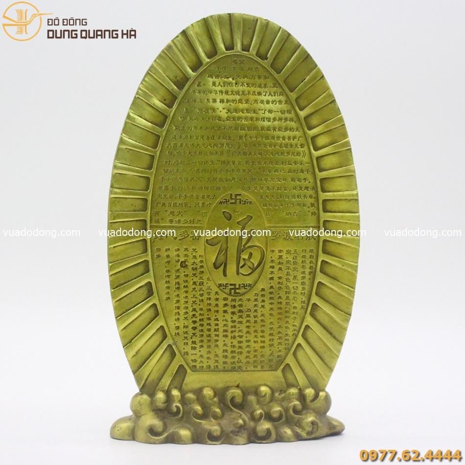 Tượng Phật trăm tay bằng đồng vàng mộc