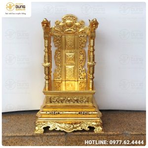 Ngai thờ thếp vàng 9999 cao 68 cm