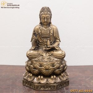 Tượng Phật Quan Thế Âm Bồ Tát hun giả cổ đẹp tôn nghiêm