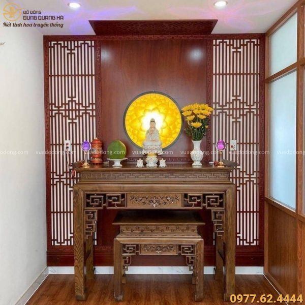 Đặt bàn thờ tượng Phật Quan Âm trong nhà