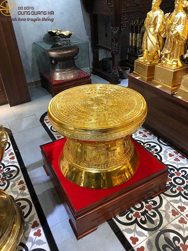 Xuất quả trống 60cm mạ vàng cho khách hàng Quận 1, TP Hồ Chí Minh.