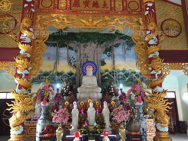 Giao lọ hoa catut 70cm chùa Hạnh Minh, thôn Quảng Thành 2, huyện Châu Đức, Bà Rịa Vũng Tàu