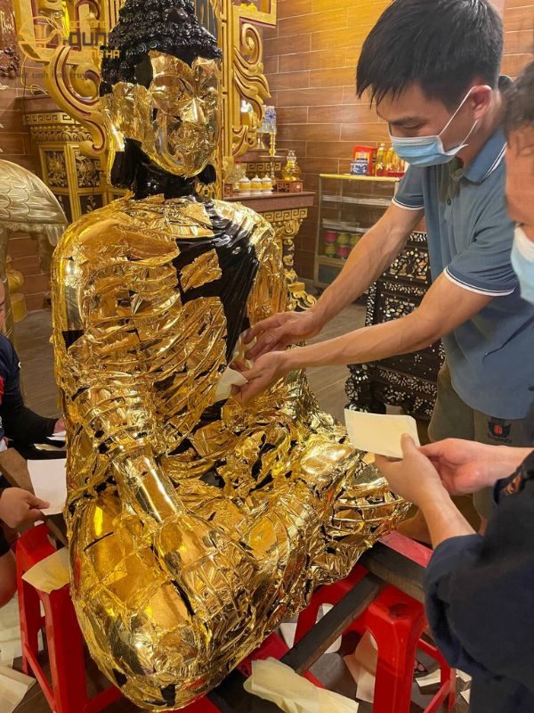 Tôn tượng dát vàng Ngài Thích Ca tại Thạnh Phú - Bến Tre