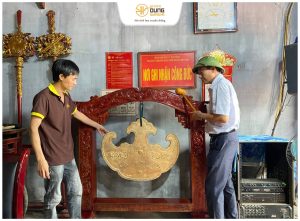 Bàn giao khánh đồng tại Di tích Quốc gia Đền thờ Trạng Trình Nguyễn Bỉnh Khiêm - Hải Phòng