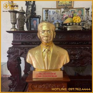 Tượng bán thân cụ ông bằng đồng sắc nét