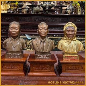 Tượng truyền thần cụ ông, cụ bà bằng đồng cao cấp