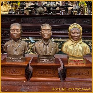 Tượng truyền thần cụ ông, cụ bà bằng đồng cao cấp
