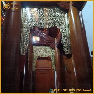 Cửa võng bằng đồng vàng hun giả cổ