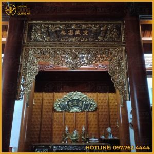 Cửa võng bằng đồng vàng hun giả cổ