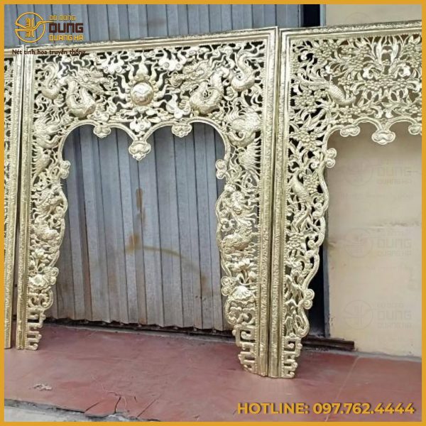 Đúc theo yêu cầu cửa võng bằng đồng vàng