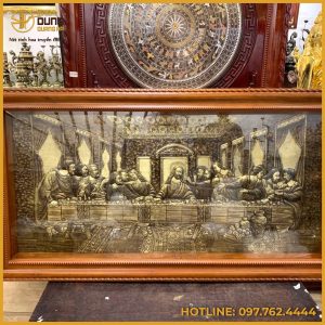Tranh Bữa Tiệc Ly bằng đồng