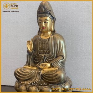  Tượng Phật Bà Quan Âm đồng đỏ làm màu