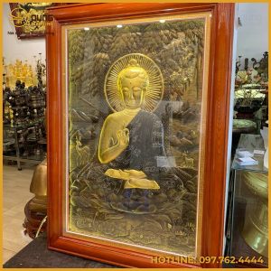 Tranh Phật dát vàng kích thước 1m x 1m4
