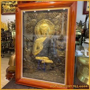 Tranh Phật dát vàng kích thước 1m x 1m4