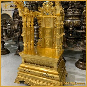 Ngai thờ đẹp bằng đồng thếp vàng 9999 cao cấp