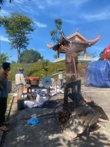 Hoàn thành đúc tượng Phật Bà cao 1m6 tại Chùa linh ứng, TP. Lai Châu