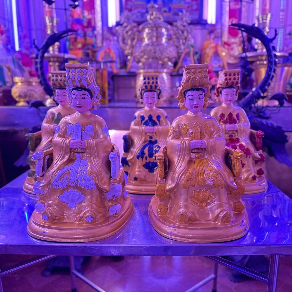 Hoàn thiện và bàn giao bộ tượng Ngũ Hành Nương Nương cho khách hàng tại TP. Hồ Chí Minh