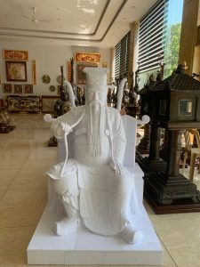 Quá trình về xưởng lấy tượng giao cho khách tại Đền thờ Bùi Tá Hán - rừng Lăng, Quảng Phú, Quảng Ngãi