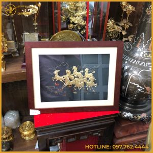 Tranh Mã Đáo Thành Công bằng đồng để bàn