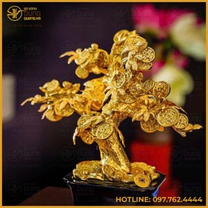 Quà tặng cây tiền bằng đồng cao cấp