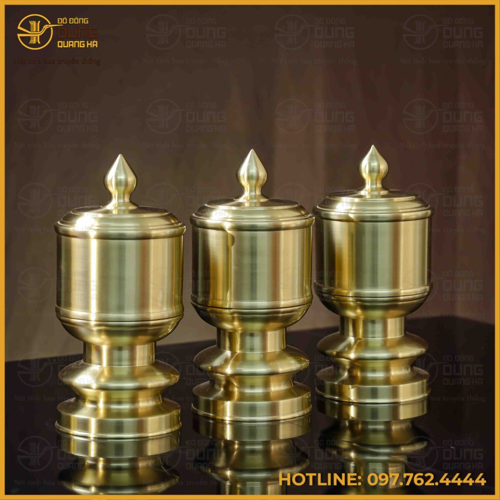 Sức hút uy nghiêm, trang trọng của bộ đài thờ bằng đồng catut cao cấp