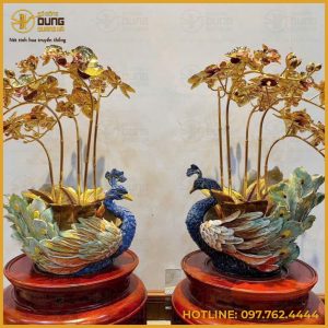 Vẻ đẹp thanh cao, sang trọng của chậu hoa lan hồ điệp 5 cành