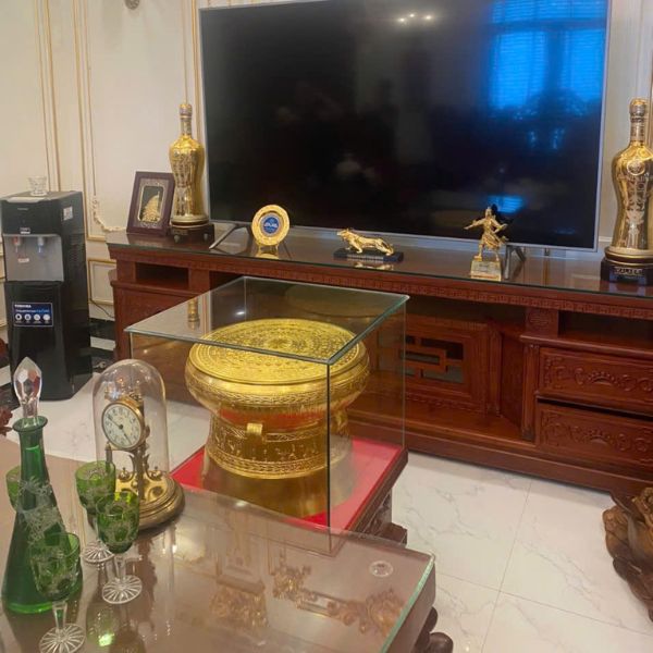 Quả trống dát vàng đường kính 50cm