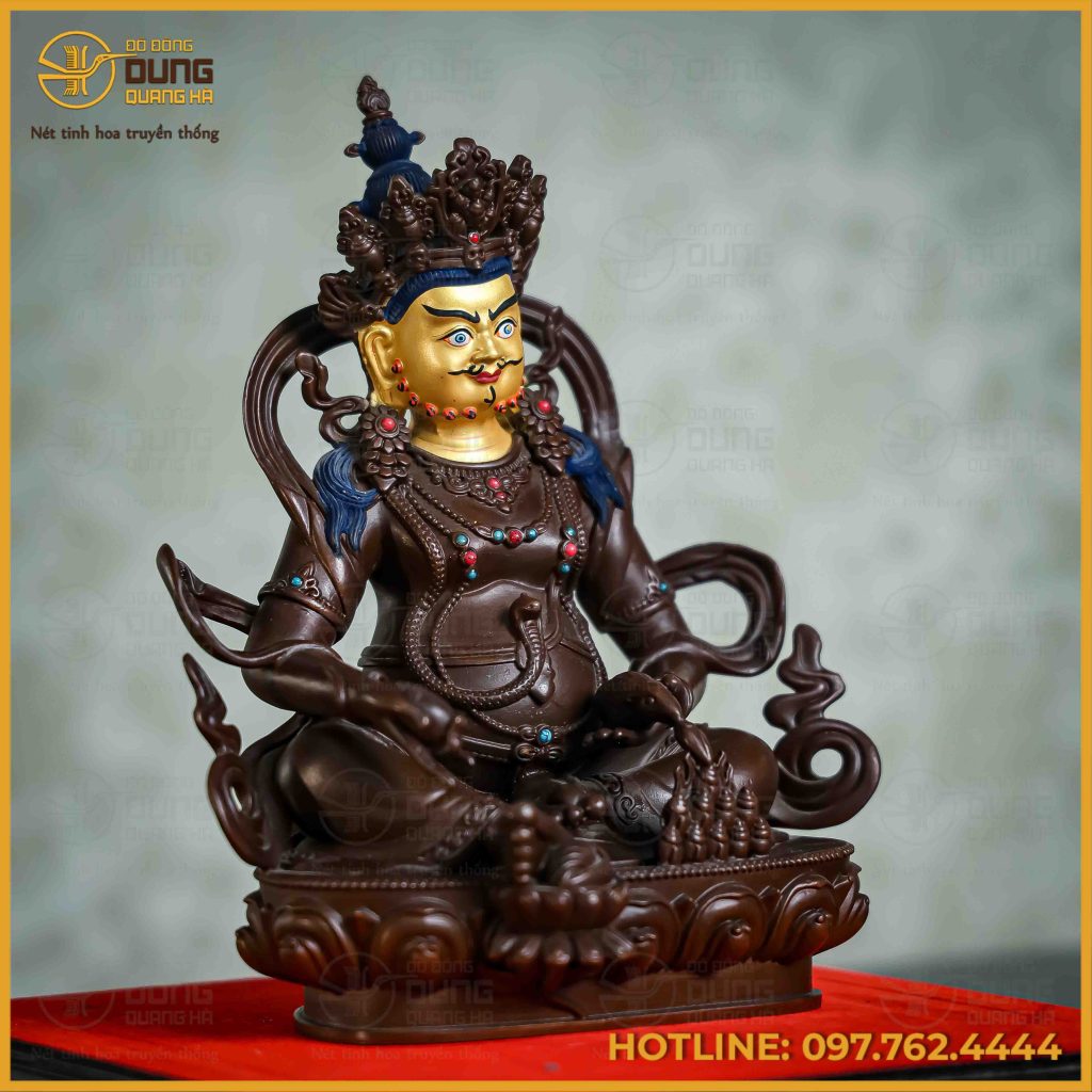 Tôn tượng Phật Hoàng Tài Bảo Thiên bằng đồng vàng hun