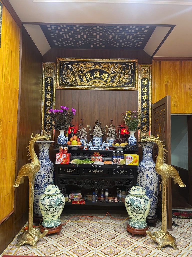 Bàn Giao 2 Đôi Hạc Đồng Thờ Cúng Tại Thái Nguyên