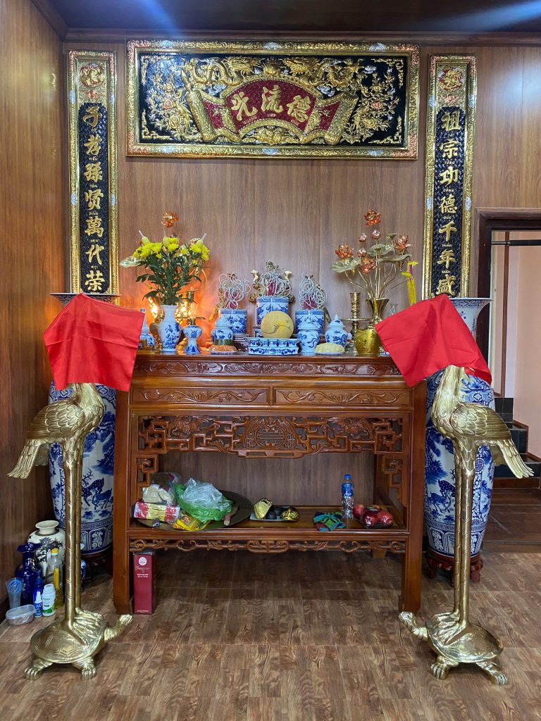 Bàn Giao 2 Đôi Hạc Đồng Thờ Cúng Tại Thái Nguyên