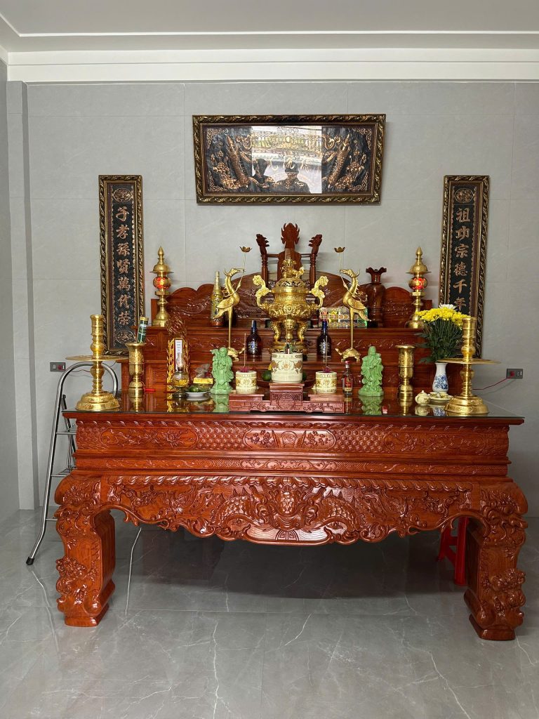 Bàn Giao Bộ Ngũ Sự Phụ Kiện Dát Vàng Tại Hà Tĩnh